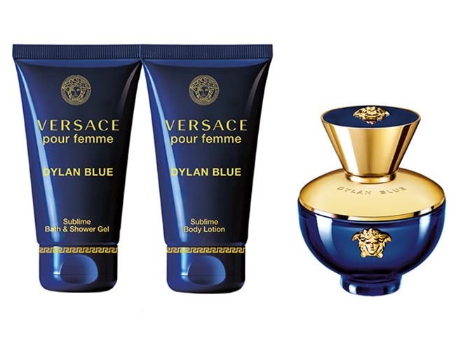 Dylan Blue Pour Femme 50ml (3pc) Gift Set Eau De Parfum (EDP) by Versace